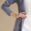 Fast Delivery Long Sleeve2 Colors Women Pullover Knitwear Winter Blank 100% Cashmere Sweater